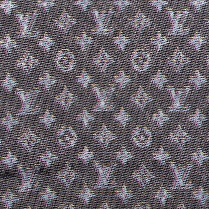 Louis Vuitton Wool Silk Monogram LV Pop Shawl Blue 3 of 4