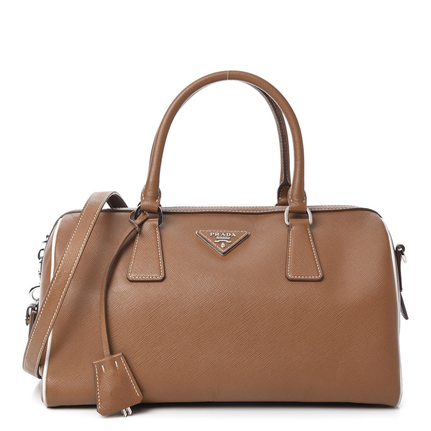 Saffiano Lux Bowler Caramel Talco