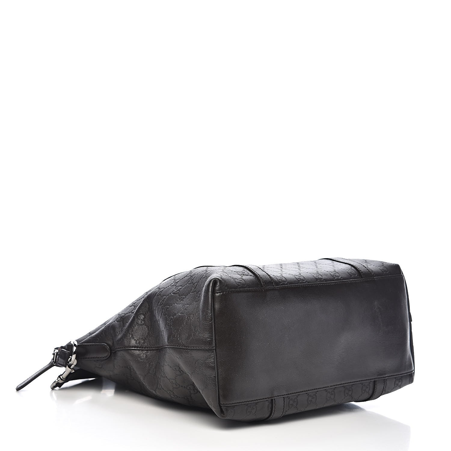 Gucci Guccissima Large GG Charm Convertible Dome Satchel Dark Brown 4 of 15