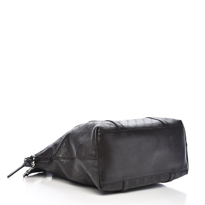 Gucci Guccissima Large GG Charm Convertible Dome Satchel Dark Brown 4 of 15