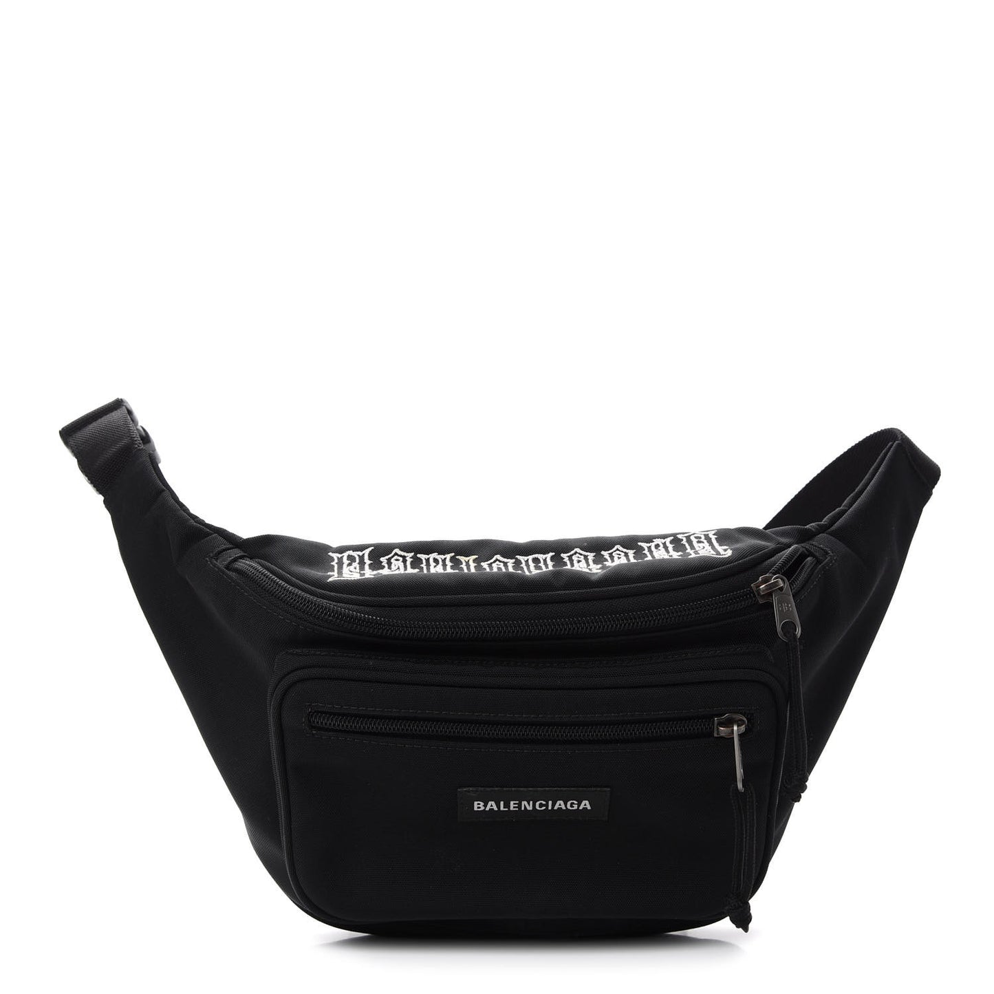 Nylon Canvas Explorer Beltpack Black White