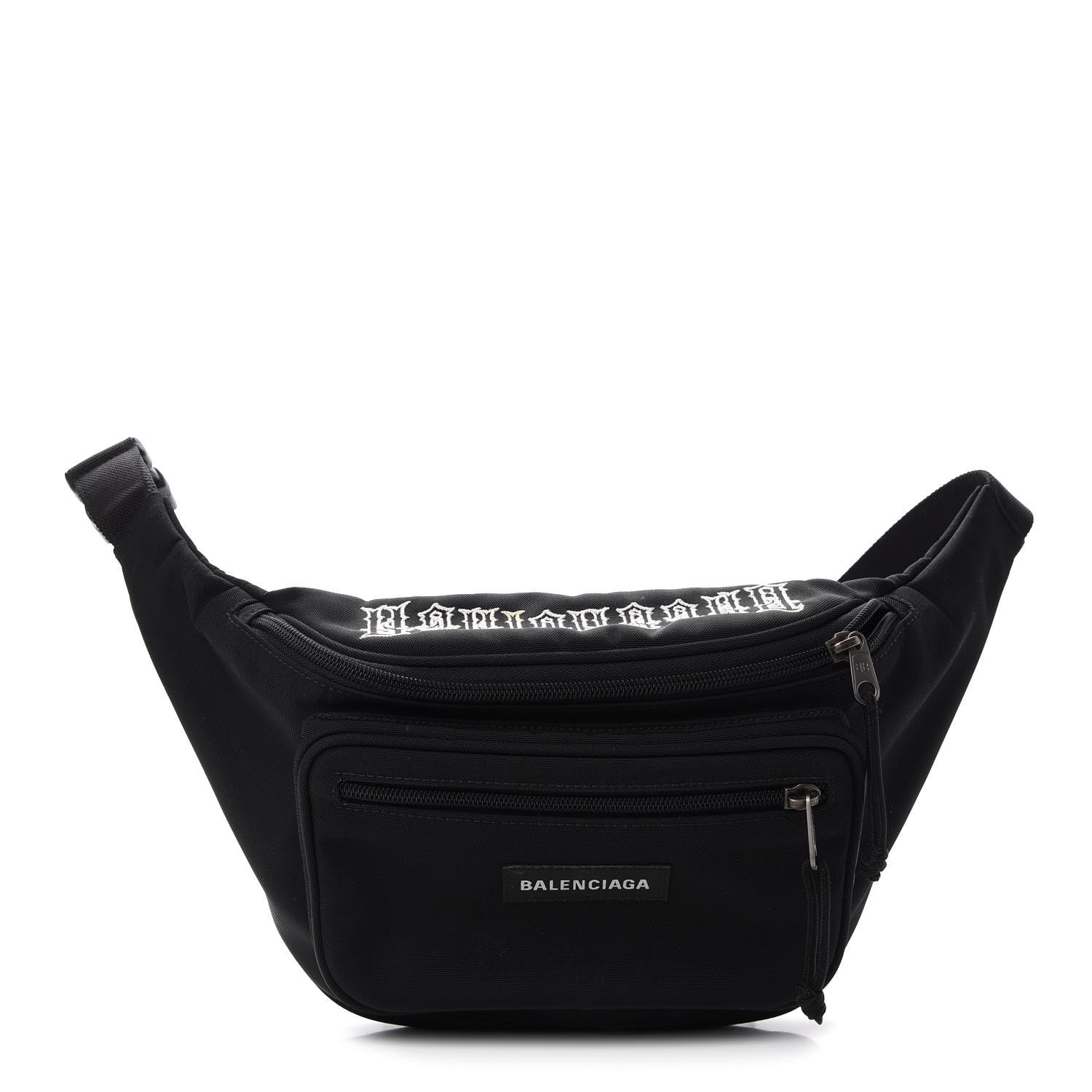 Balenciaga Nylon Canvas Explorer Beltpack Black White 1 of 10