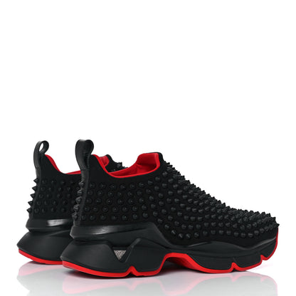 Christian Louboutin Neoprene Spike Sock Donna Flat Sneakers 37.5 Black 4 of 7