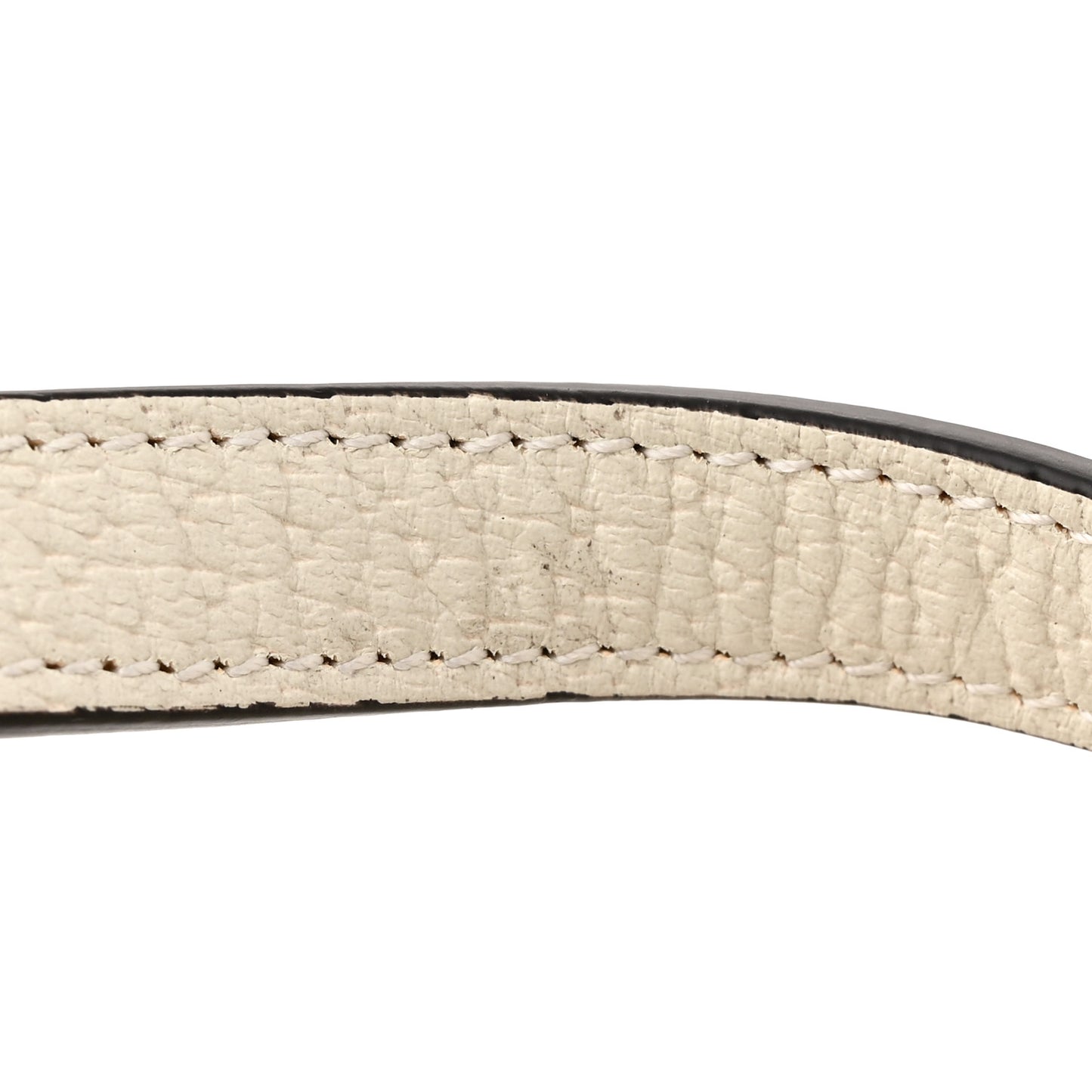 Textured Dollar Calfskin Web Mini Ophidia Shoulder Bag Mystic White