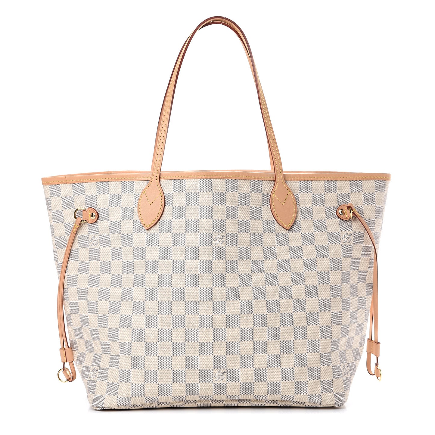 Damier Azur Neo Neverfull MM Rose Ballerine