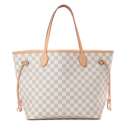 Louis Vuitton Damier Azur Neo Neverfull MM Rose Ballerine 1 of 10