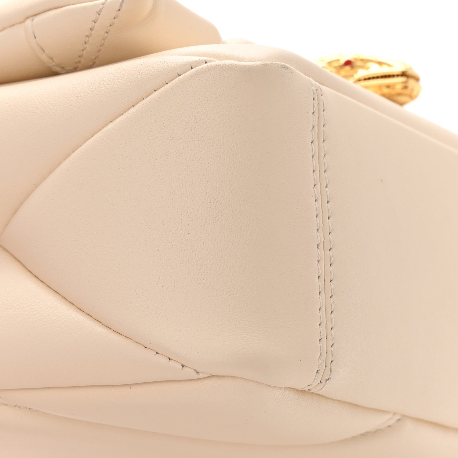 Bulgari Calfskin Matelasse Mini Serpenti Cabochon Crossbody Bag Ivory Opal 18 of 23