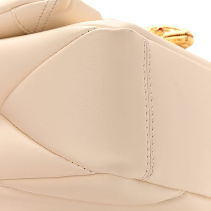 Bulgari Calfskin Matelasse Mini Serpenti Cabochon Crossbody Bag Ivory Opal 18 of 23