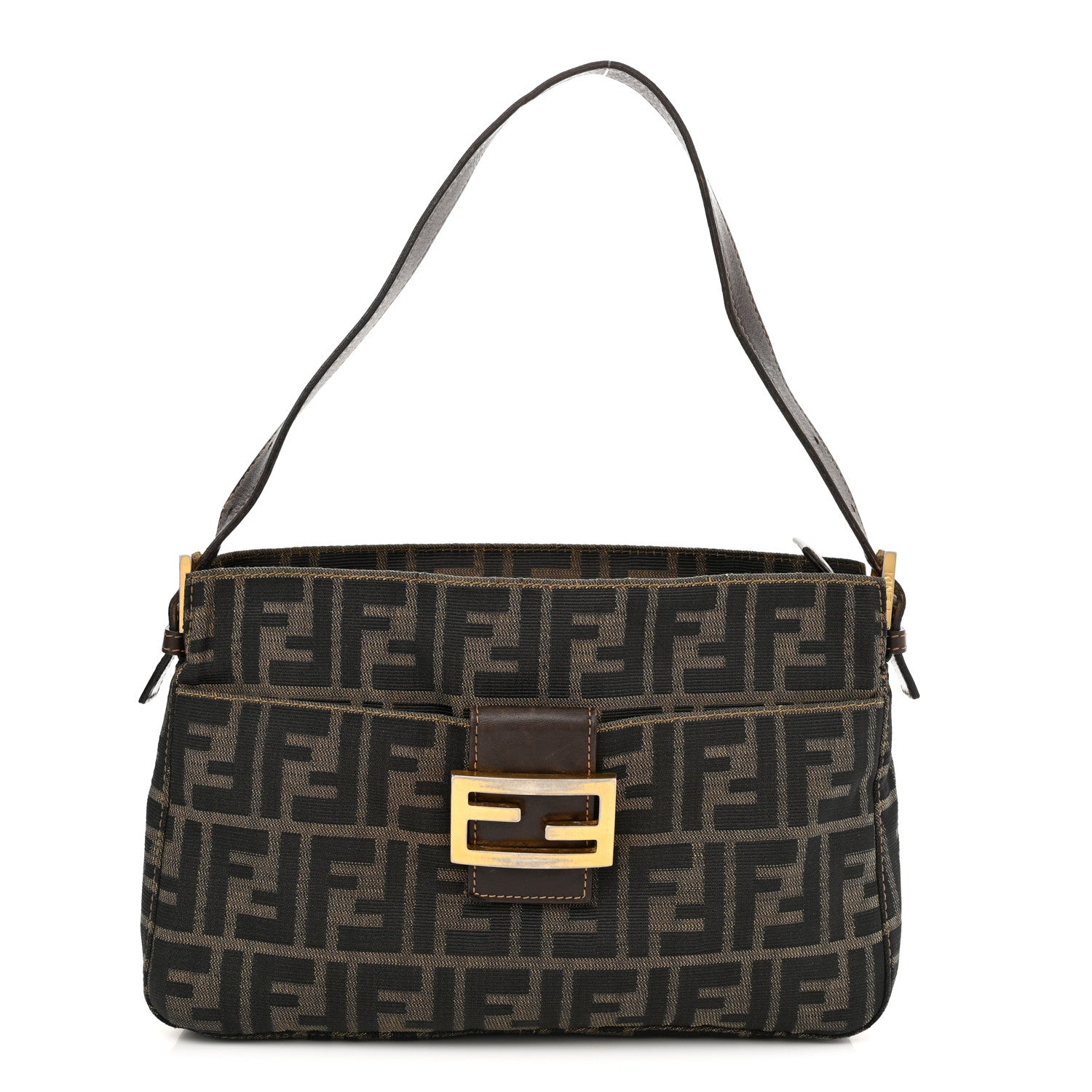 Fendi Zucca Shoulder Bag Tobacco 1 of 12