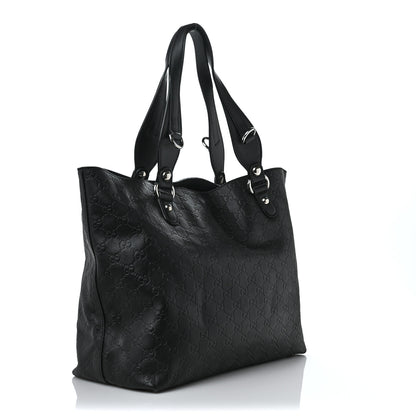 Gucci Calfskin Medium Icon Bit Tote Black 3 of 9