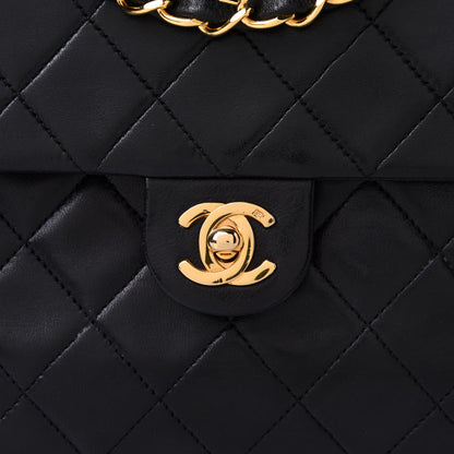 Chanel Lambskin Quilted Mini Square Flap Bag Black 8 of 11