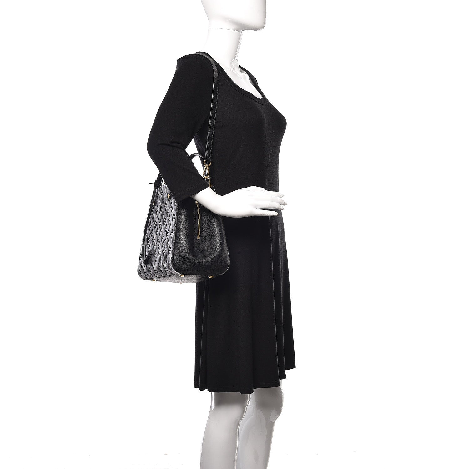 Louis Vuitton Empreinte Montaigne MM Black 2 of 9