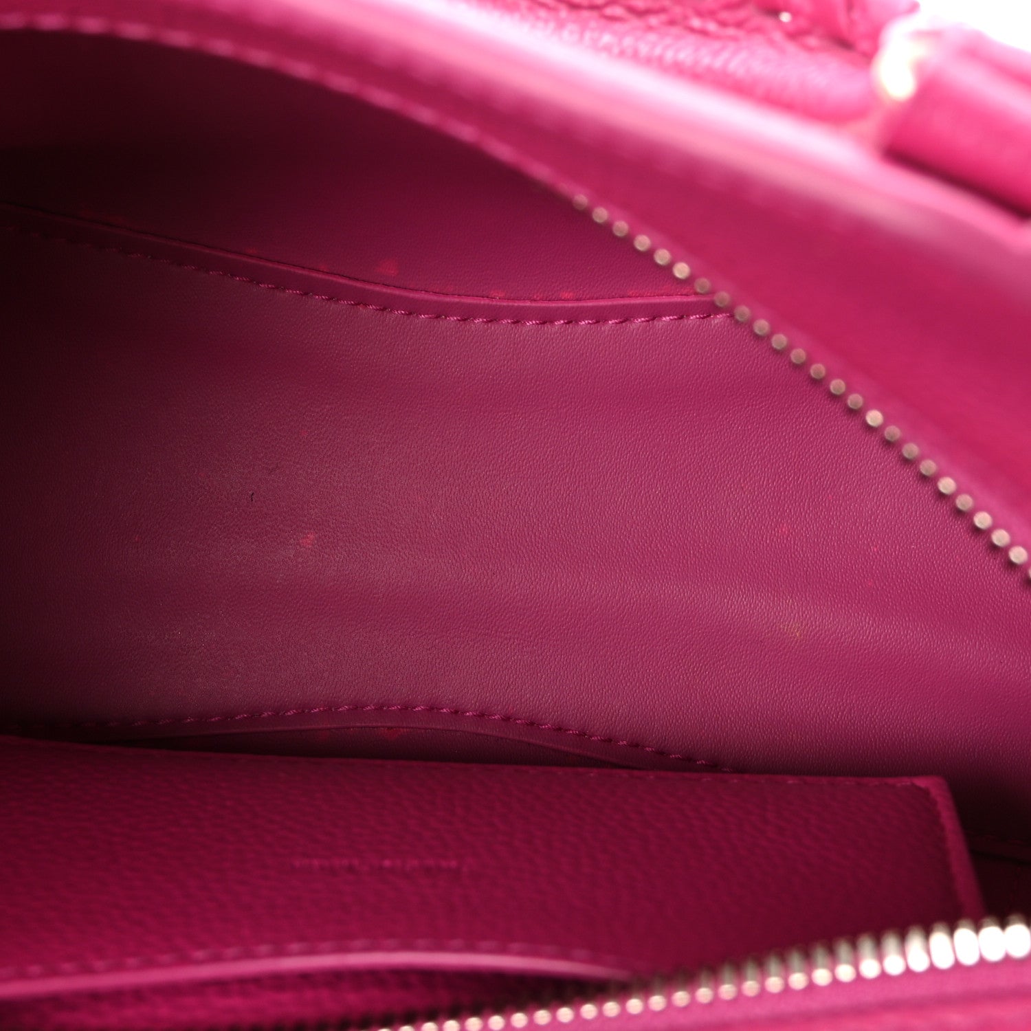 Balenciaga Grained Calfskin Neo Classic Silver Hardware Mini City Fuchsia 9 of 17