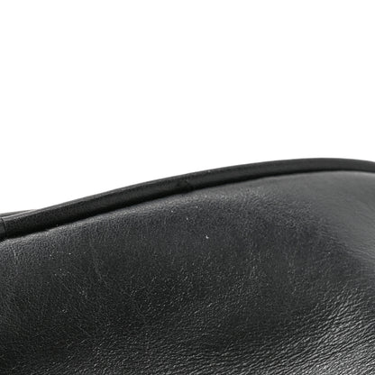 Gucci Calfskin Matelasse Mini GG Marmont Chain Shoulder Bag Black 14 of 14