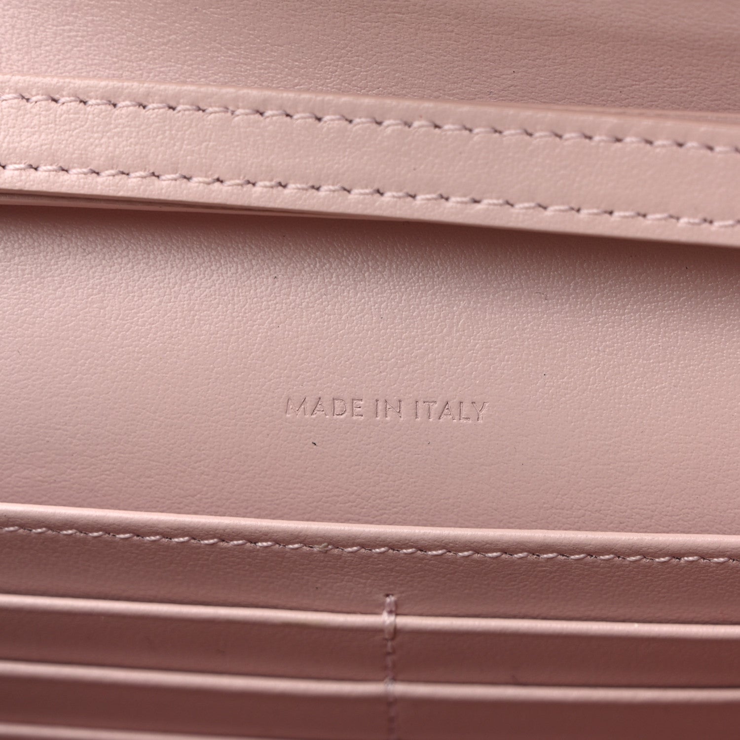 Celine Shiny Calfskin Triomphe Margo Wallet on Chain Vintage Pink 5 of 10