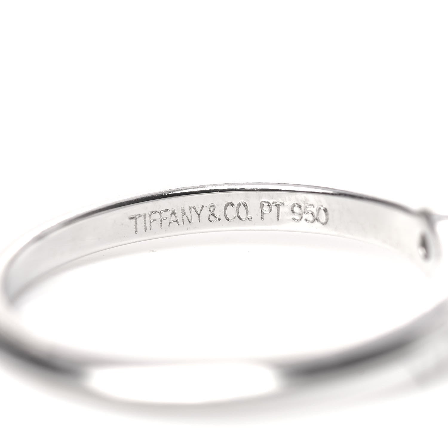 Tiffany Platinum Diamond .25ct Solitaire Engagement Ring 51 5.75 5 of 5