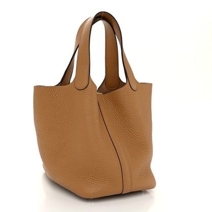Hermes Taurillon Clemence Picotin Lock 18 PM Biscuit 2 of 11