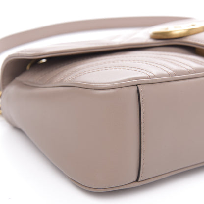 Gucci Calfskin Matelasse Small GG Marmont Shoulder Bag Porcelain Rose 9 of 10