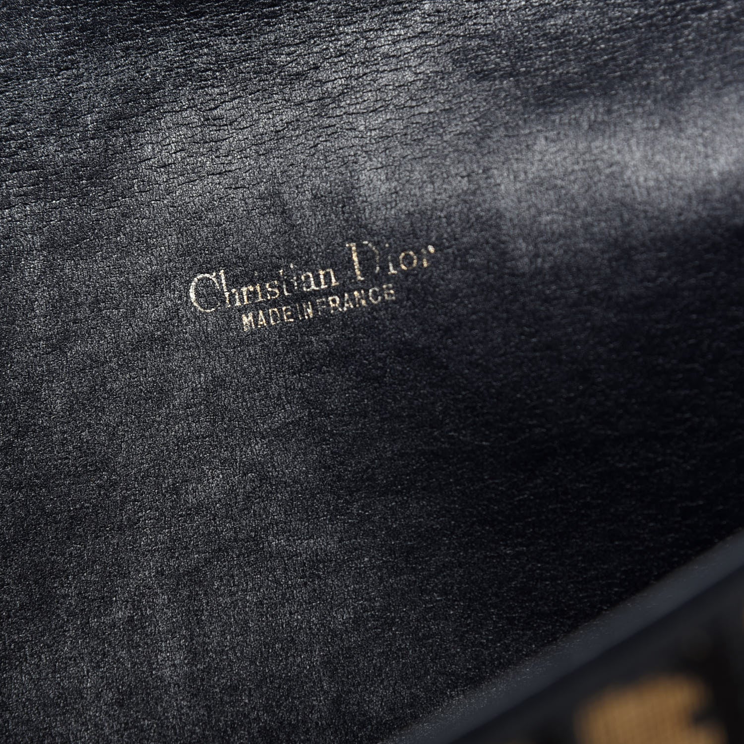 Christian Dior Monogram Envelope Flap Clutch Navy Blue 8 of 10