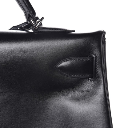 Hermes Box Kelly Retourne 40 Black 34 of 38