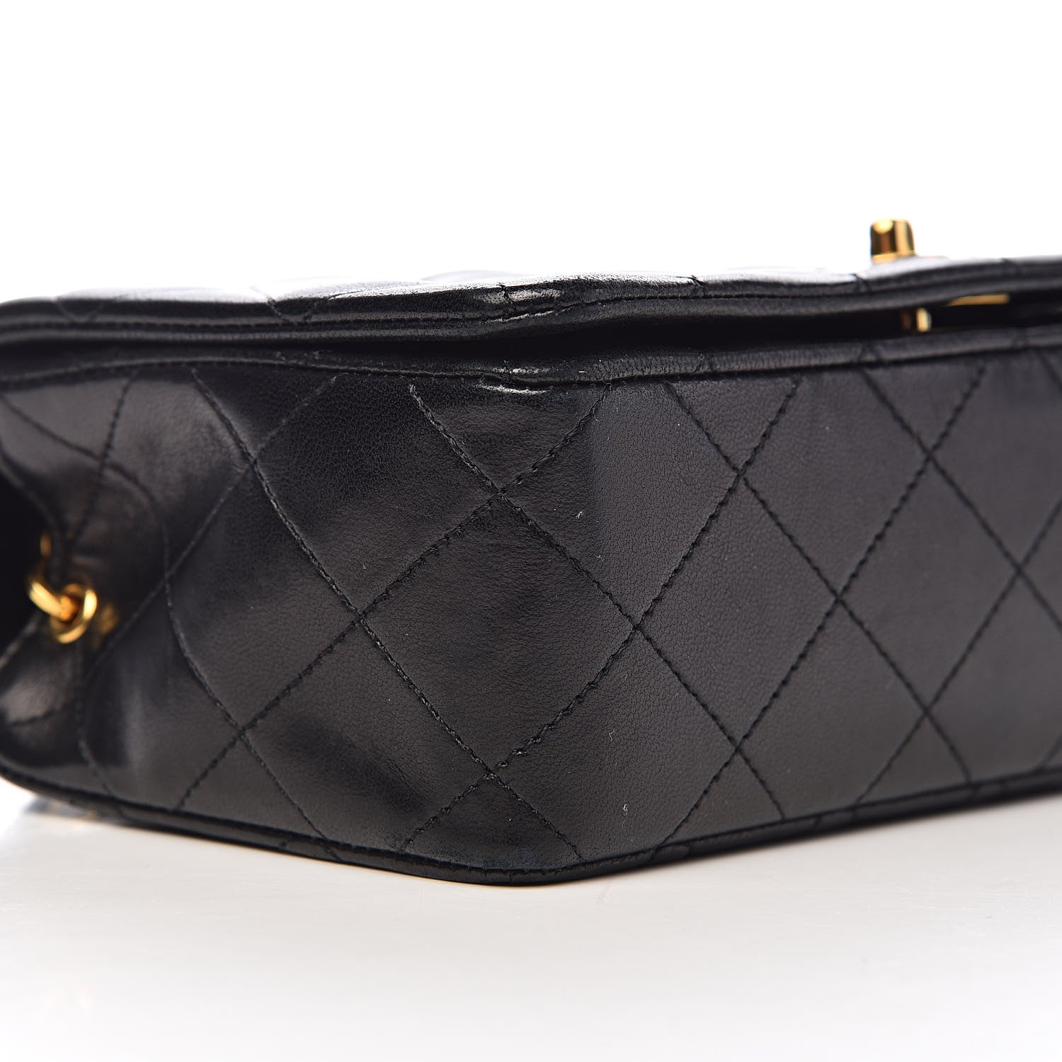 Chanel Lambskin Quilted Small Single Flap Bag Black 11 of 14