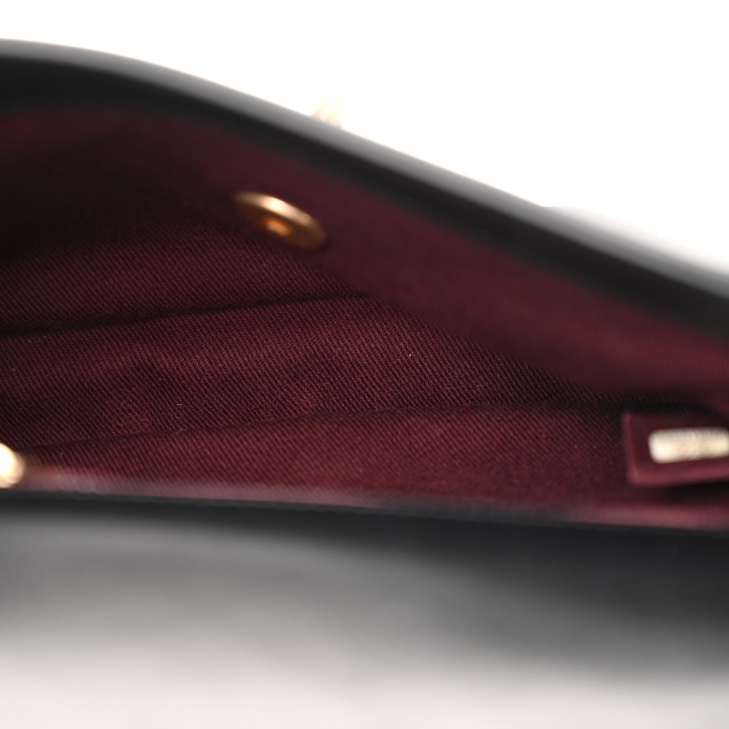 Calfskin Stitched Flap Black