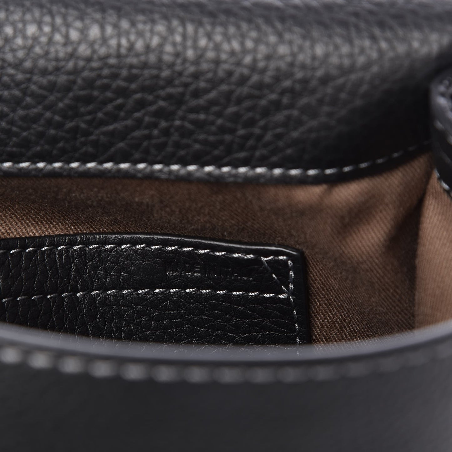 Calfskin Medium Marcie Round Crossbody Bag Black