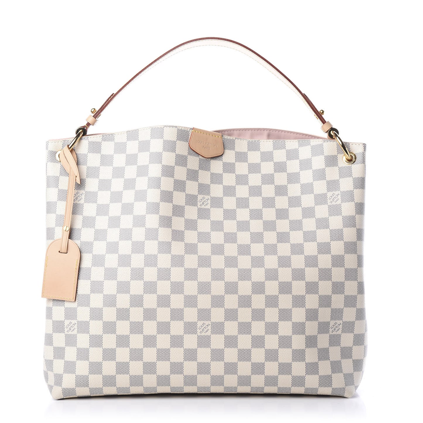 Damier Azur Graceful MM Rose Ballerine