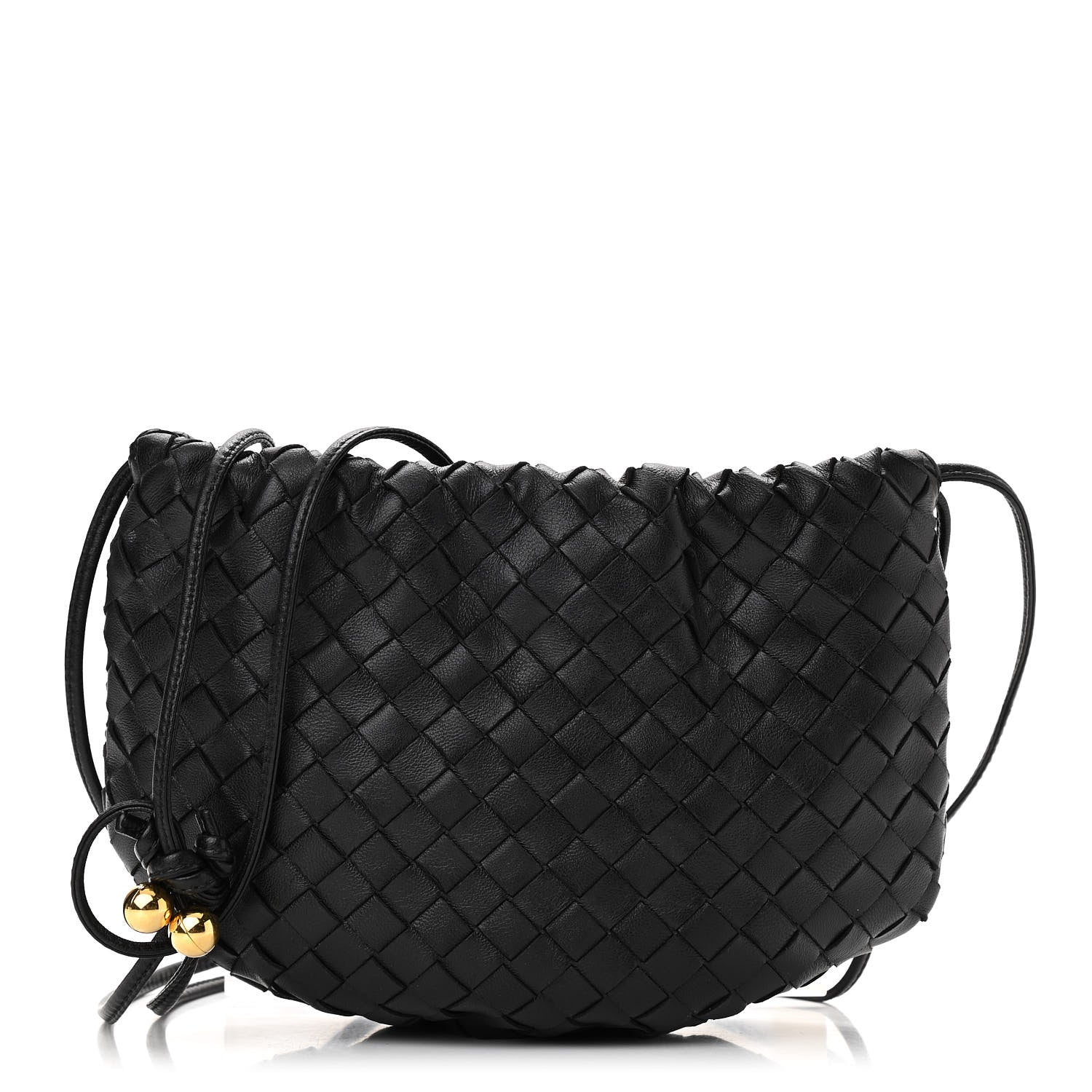 Bottega Veneta Nappa Intrecciato Mini Bulb Black 1 of 9