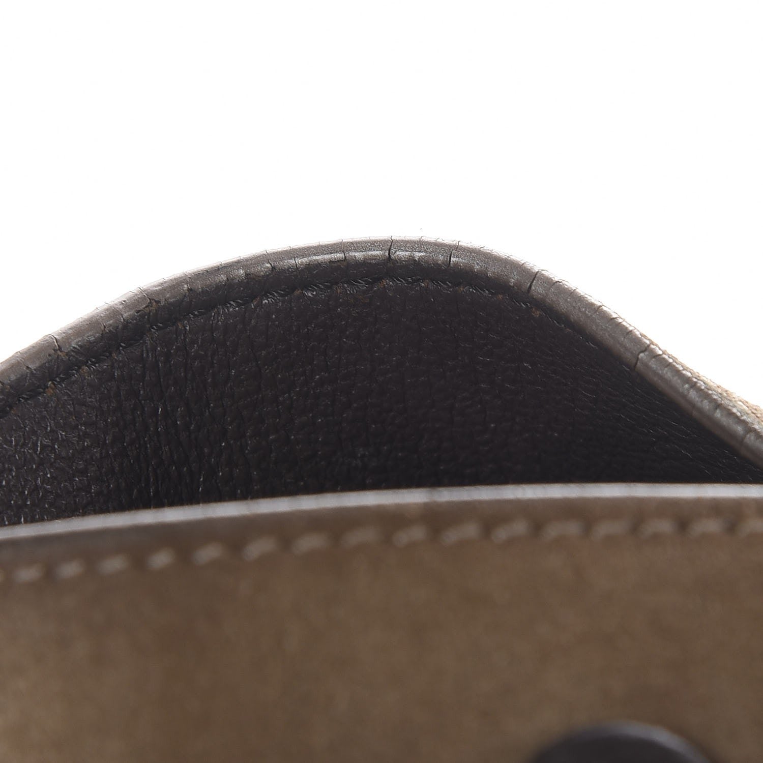 Celine Drummed Calfskin Suede Medium Trapeze Souris 10 of 11