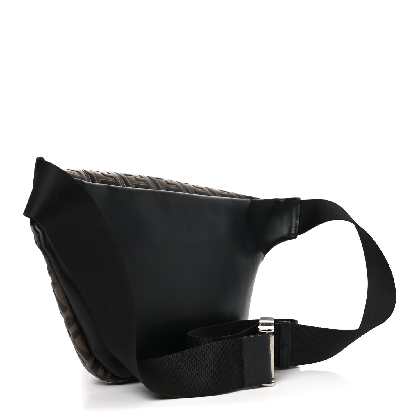 Vitello Century Bi-Color FF 1974 Embossed Belt Bag Maya Black