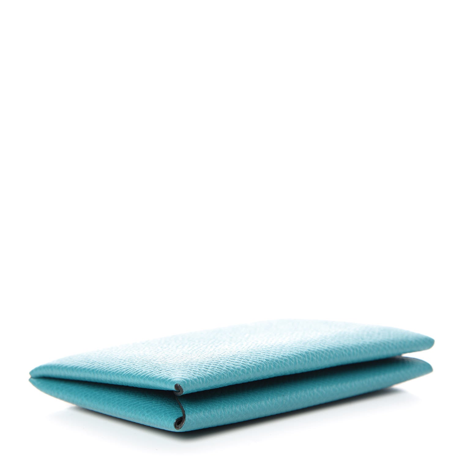 Hermes Epsom Calvi Card Case Bleu Paon 4 of 9