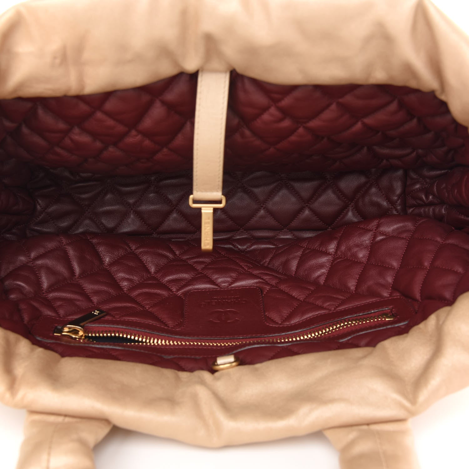 Chanel Metallic Lambskin Medium Coco Cocoon Reversible Tote Light Gold 5 of 11
