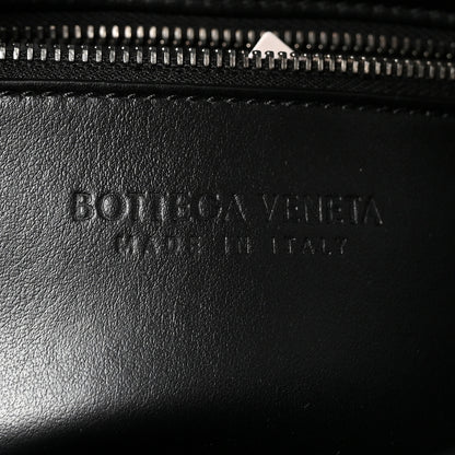 Bottega Veneta Calfskin Maxi Intreccio Cassette With Strap Bag Black 7 of 9