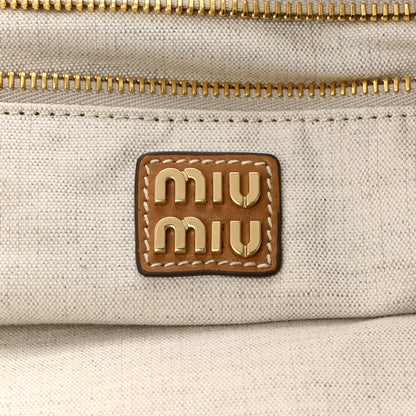 Miu Miu Nappa Large Ivy Tote Bag Caramel 6 of 11