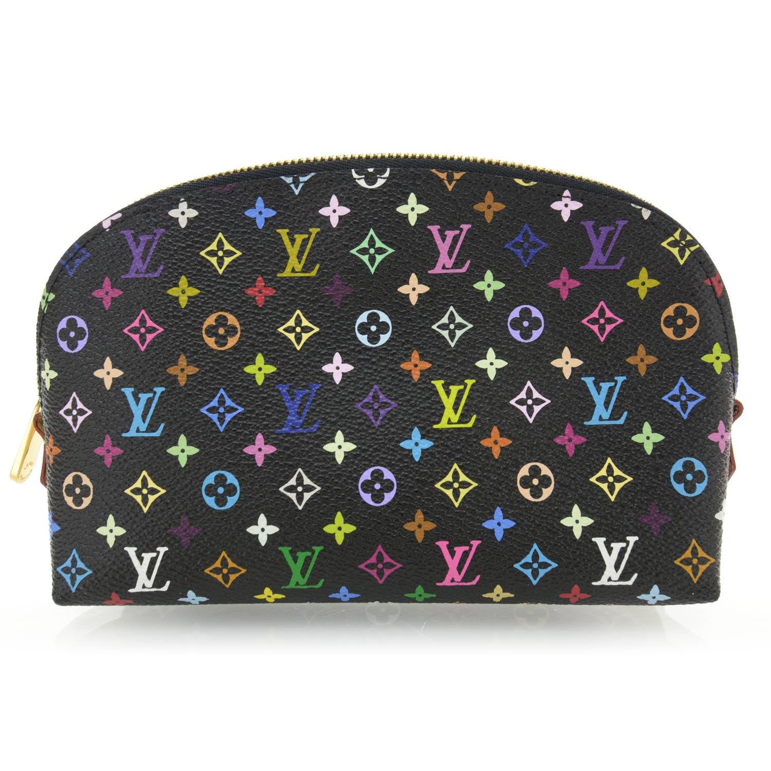 Louis Vuitton Monogram Multicolor Cosmetic Pouch Black Grenade 1 of 7