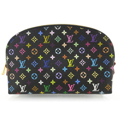 Louis Vuitton Monogram Multicolor Cosmetic Pouch Black Grenade 1 of 7