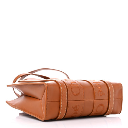 Chloe Calfskin Small Woody Tote Caramel 4 of 8