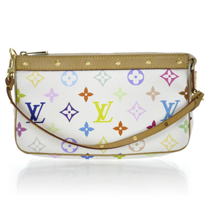 Louis Vuitton Monogram Multicolor Pochette Accessories White 1 of 10