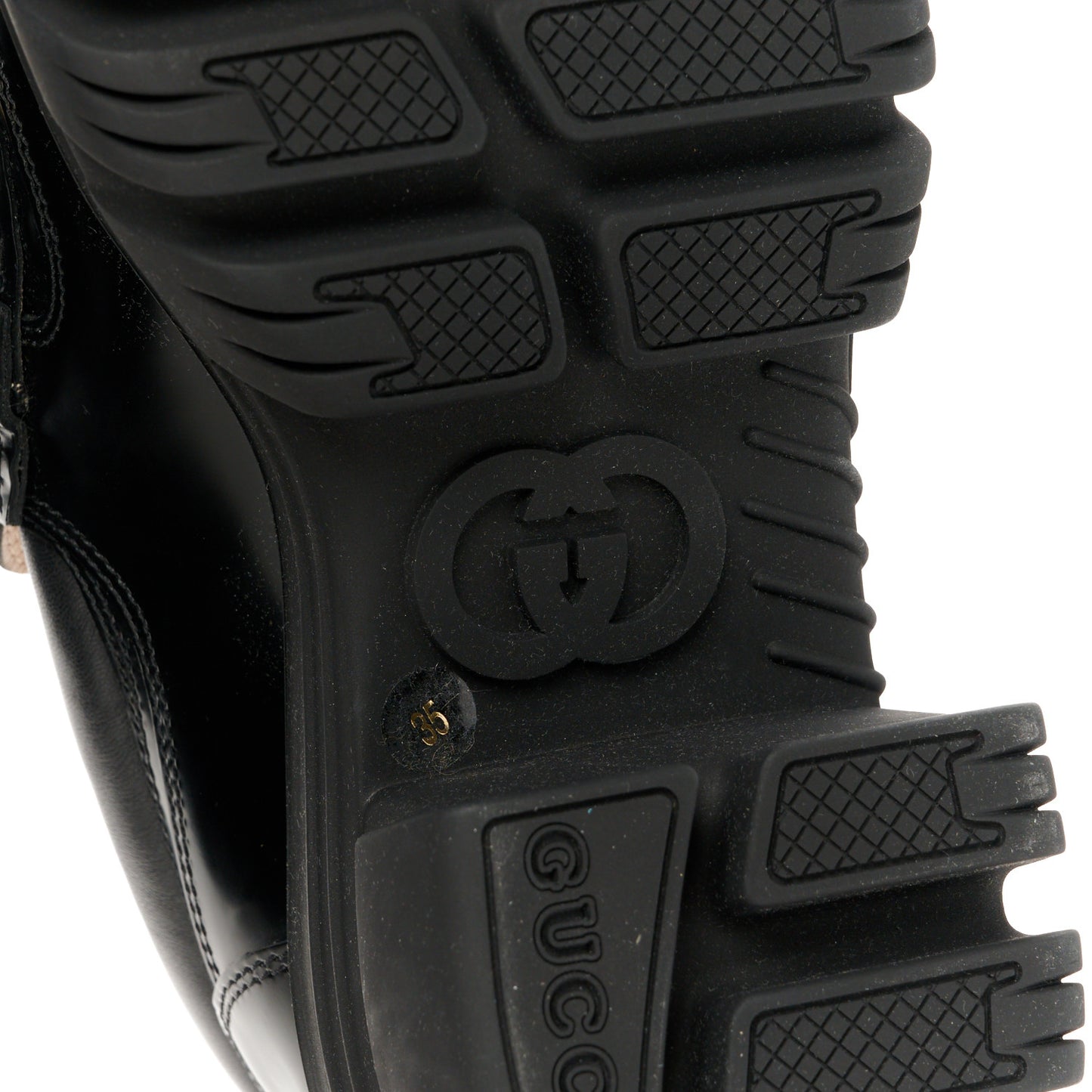 Magnum Calfskin Nappa Samoa Womens Horsebit Platform Chunky Lug Sole 40mm Loafers 35 Black