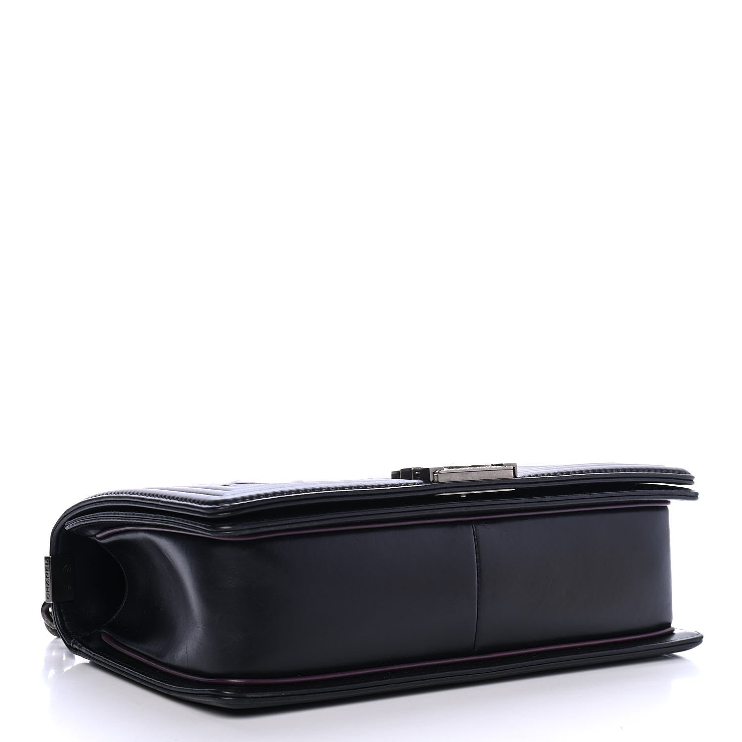 Chanel Calfskin Embossed Medium Paris Salzburg Boy Flap Black 3 of 4