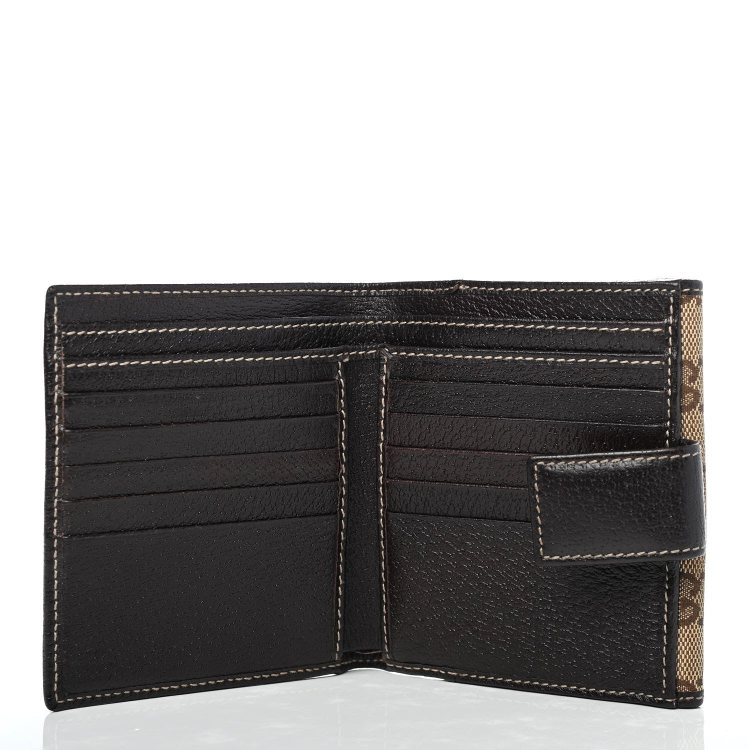 Gucci Monogram Princy Compact French Flap Wallet Brown 4 of 4