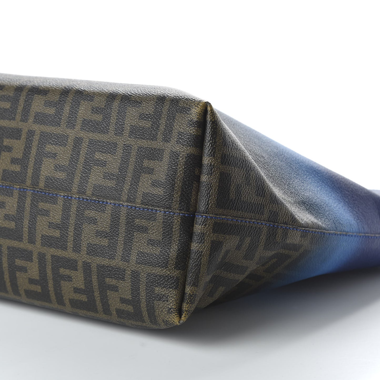 Ombre Zucca Spalmati Medium Roll Tote Tobacco Turquoise