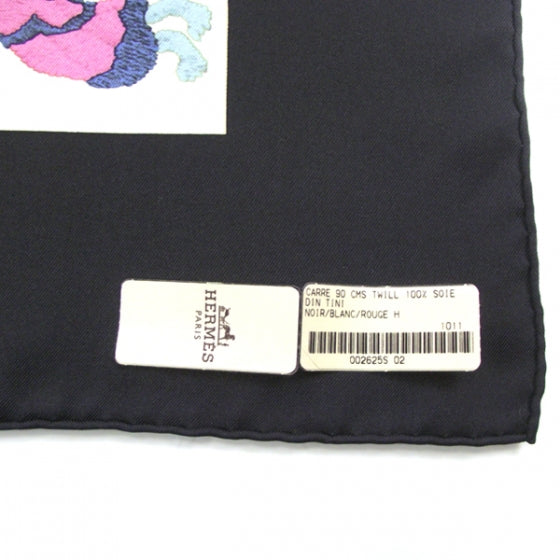 Hermes Silk Din Tini Ya Zue Scarf 6 of 6