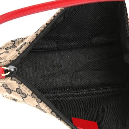 Gucci Monogram Boat Pochette Black Red 6 of 10