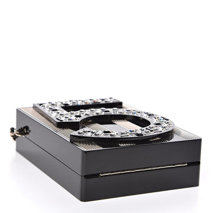 Chanel Plexiglass Strass N°5 Minaudiere Black Gold 4 of 10