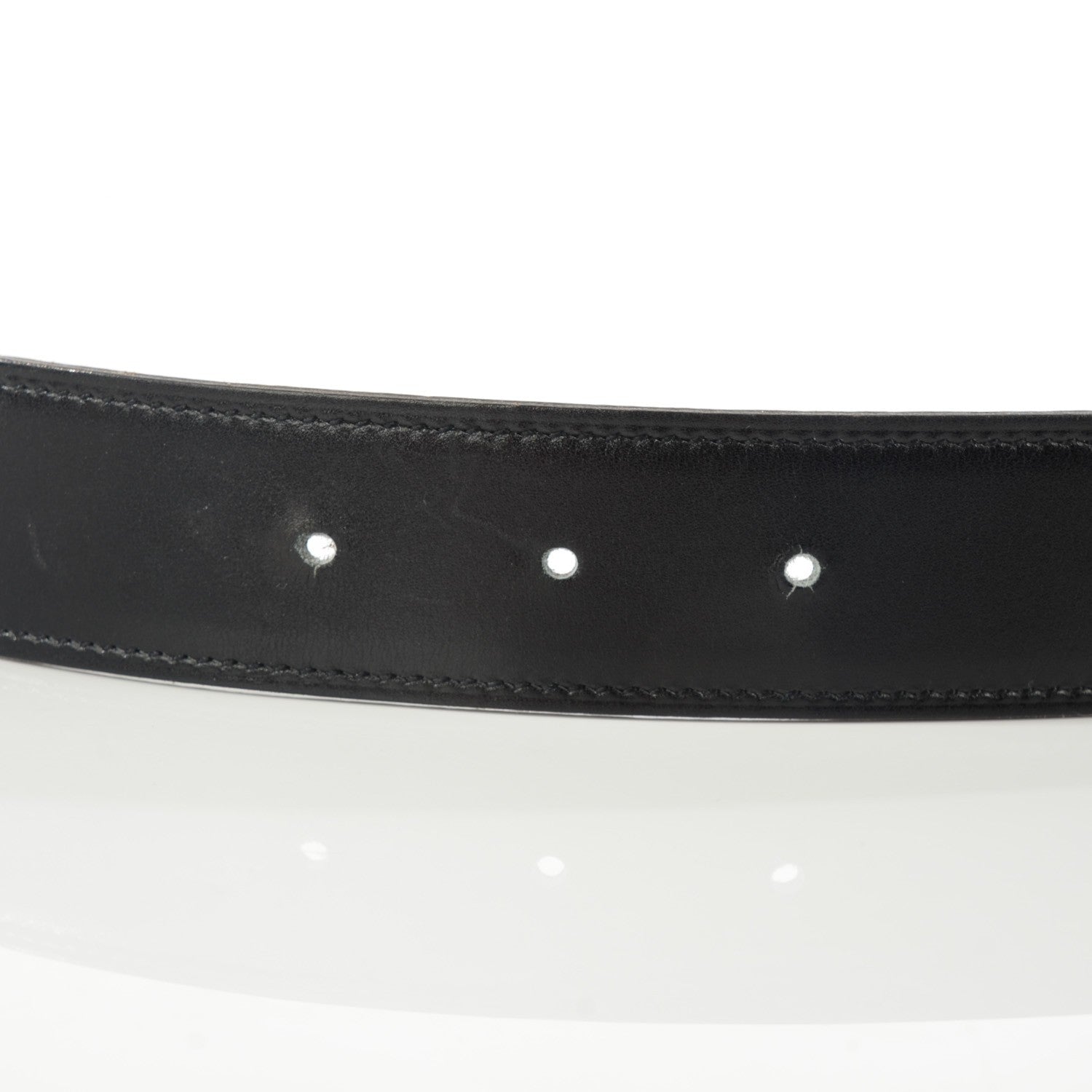 Hermes Box Togo 32mm H Belt 85 Black Gold 6 of 8