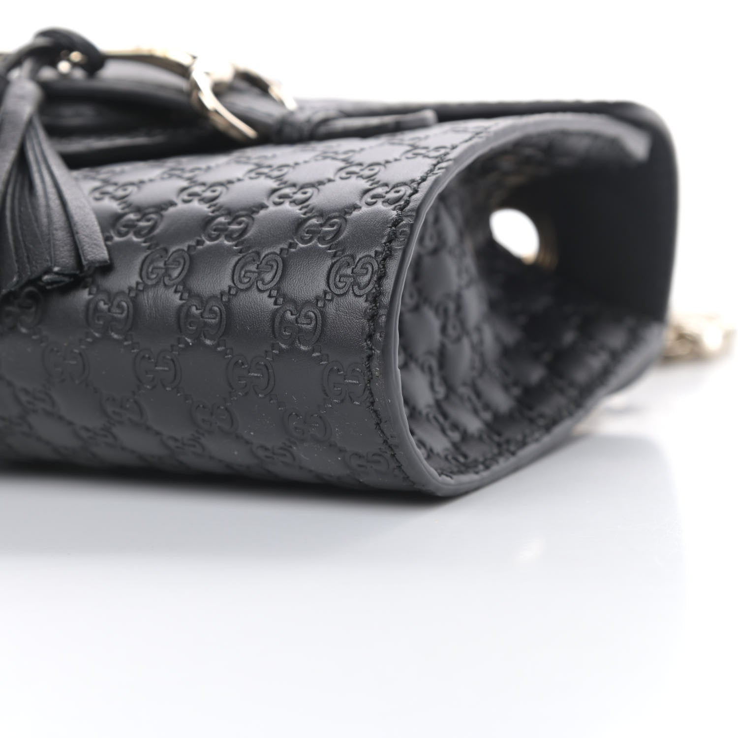 Gucci Microguccissima Mini Emily Shoulder Bag Black 10 of 11