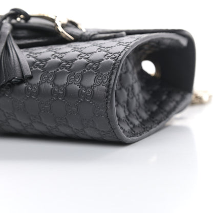 Gucci Microguccissima Mini Emily Shoulder Bag Black 10 of 11