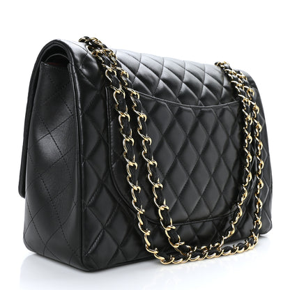 Chanel Lambskin Quilted Maxi Double Flap Black 3 of 10